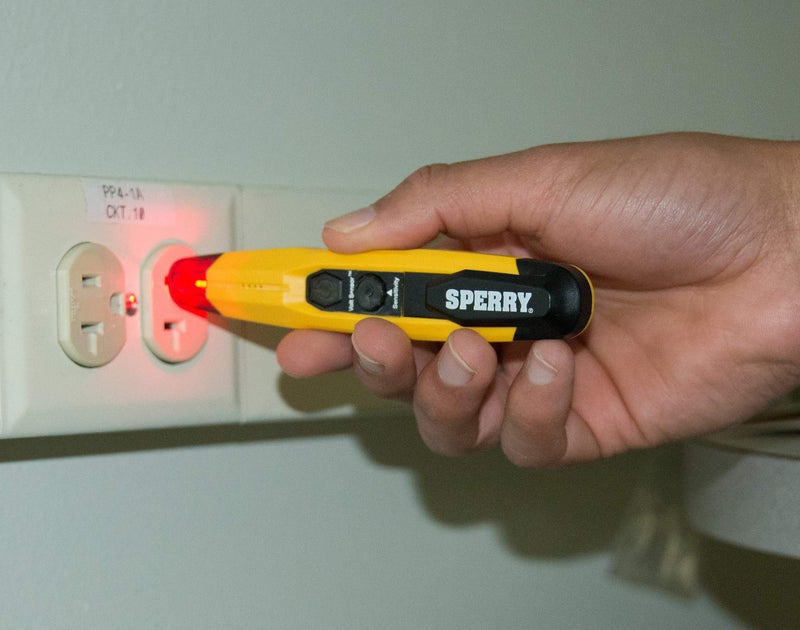 Sperry Instruments VD6509 Adjustable Non-Contact Detector with Flashlight, cETLus Listed, 1, 5 Clams/Master Voltage Tester, yellow - Image 3